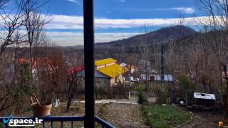 چشم انداز تراس خانه بومی می جان - سیاهکل - روستای چالشم